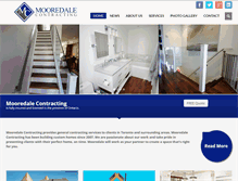 Tablet Screenshot of mooredalecontracting.com